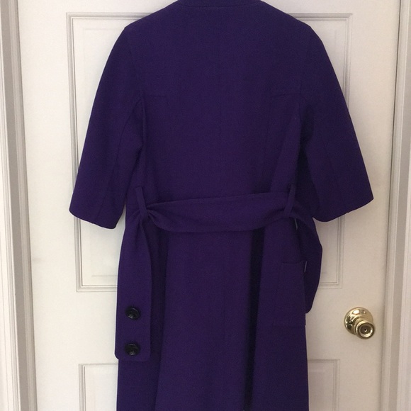 Milly Irena Doubleweave Coat in Violet - Picture 4 of 6